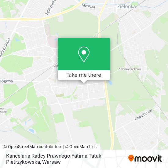 Kancelaria Radcy Prawnego Fatima Tatak Pietrzykowska map