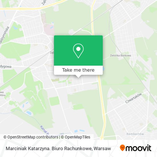 Marciniak Katarzyna. Biuro Rachunkowe map