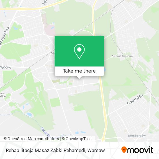 Rehabilitacja Masaż Ząbki Rehamedi map