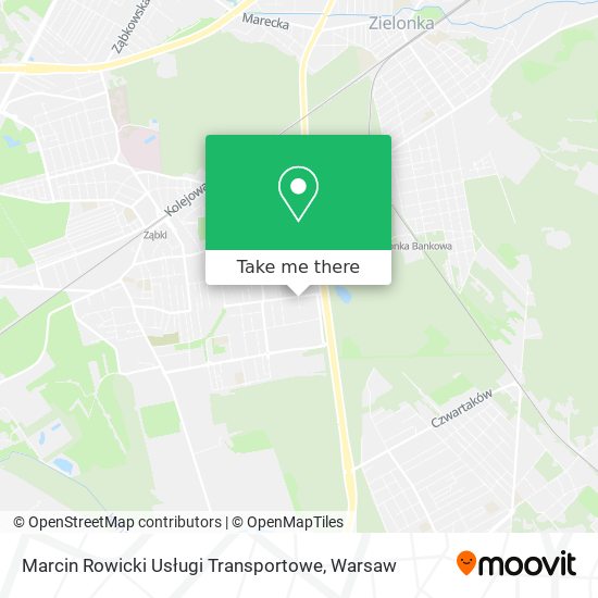 Marcin Rowicki Usługi Transportowe map