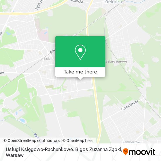 Usługi Księgowo-Rachunkowe. Bigos Zuzanna Ząbki map