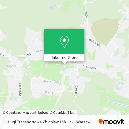 Usługi Transportowe Zbigniew Mikulski map