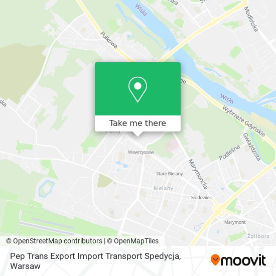 Карта Pep Trans Export Import Transport Spedycja