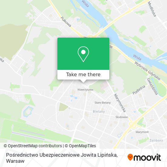 Pośrednictwo Ubezpieczeniowe Jowita Lipińska map