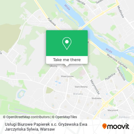 Usługi Biurowe Papierek s.c. Gryżewska Ewa Jarczyńska Sylwia map