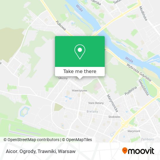 Aicor. Ogrody, Trawniki map