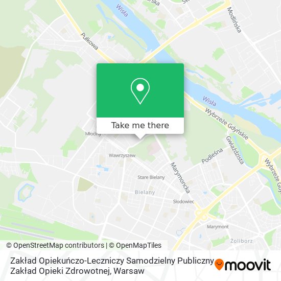 Zakład Opiekuńczo-Leczniczy Samodzielny Publiczny Zakład Opieki Zdrowotnej map