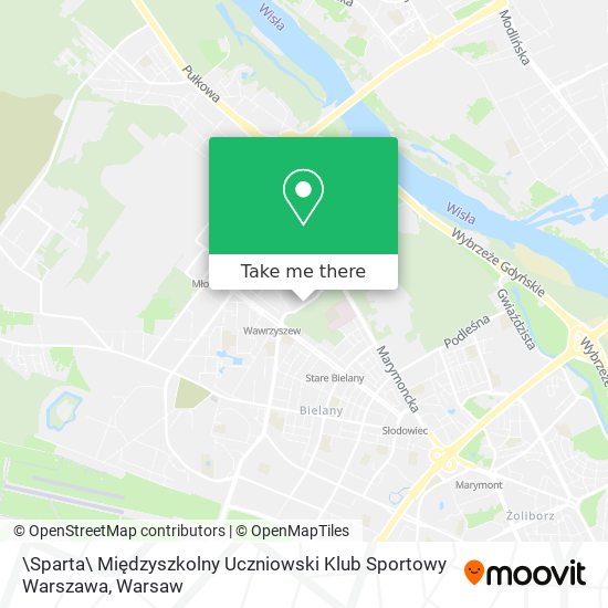 \Sparta\ Międzyszkolny Uczniowski Klub Sportowy Warszawa map