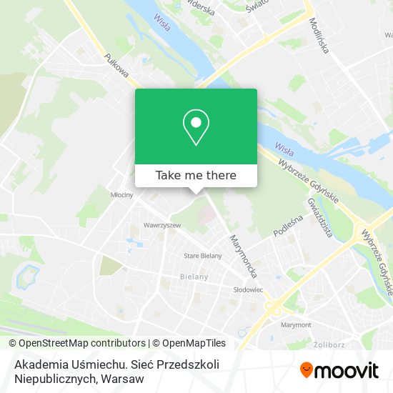 Akademia Uśmiechu. Sieć Przedszkoli Niepublicznych map