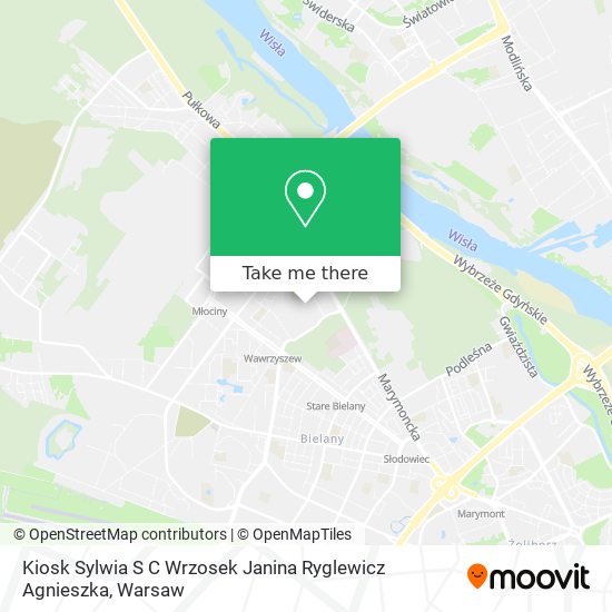 Kiosk Sylwia S C Wrzosek Janina Ryglewicz Agnieszka map