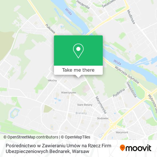 Pośrednictwo w Zawieraniu Umów na Rzecz Firm Ubezpieczeniowych Bednarek map