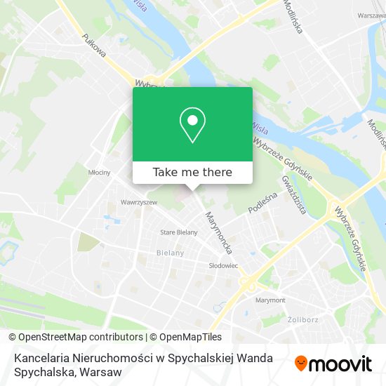 Kancelaria Nieruchomości w Spychalskiej Wanda Spychalska map