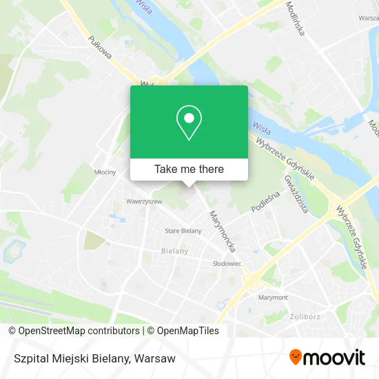 Szpital Miejski Bielany map