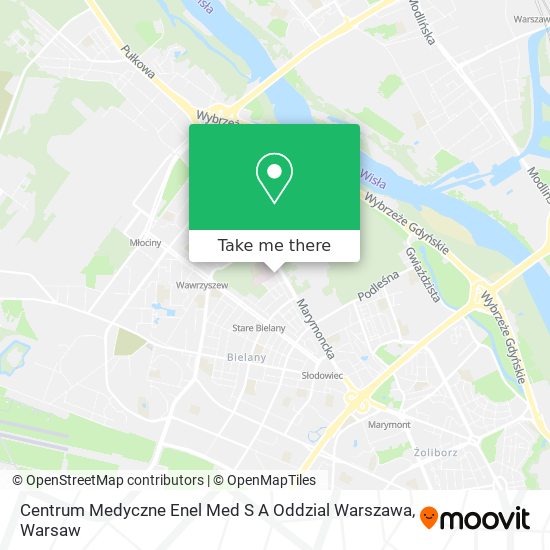 Карта Centrum Medyczne Enel Med S A Oddzial Warszawa