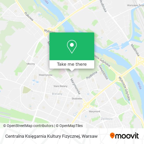 Centralna Księgarnia Kultury Fizycznej map