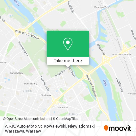 A.R.K. Auto-Moto Sc Kowalewski, Niewiadomski Warszawa map