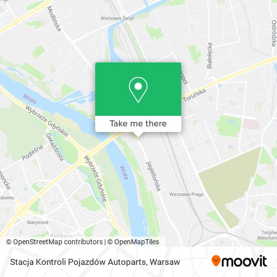 Stacja Kontroli Pojazdów Autoparts map