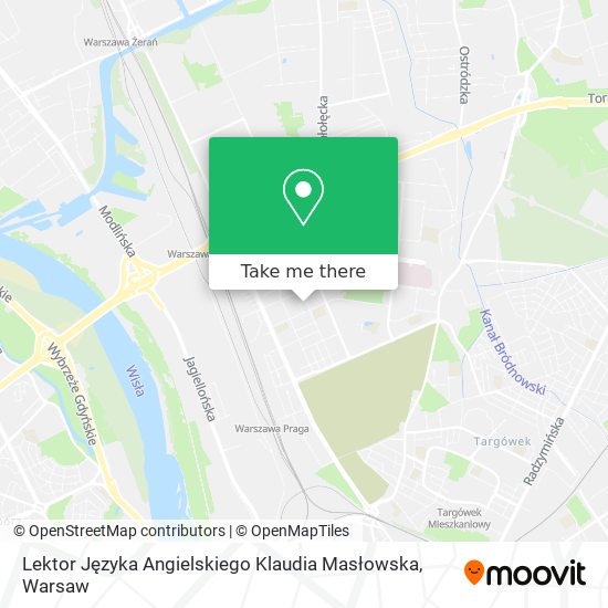 Lektor Języka Angielskiego Klaudia Masłowska map