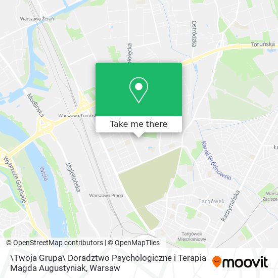 Карта \Twoja Grupa\ Doradztwo Psychologiczne i Terapia Magda Augustyniak