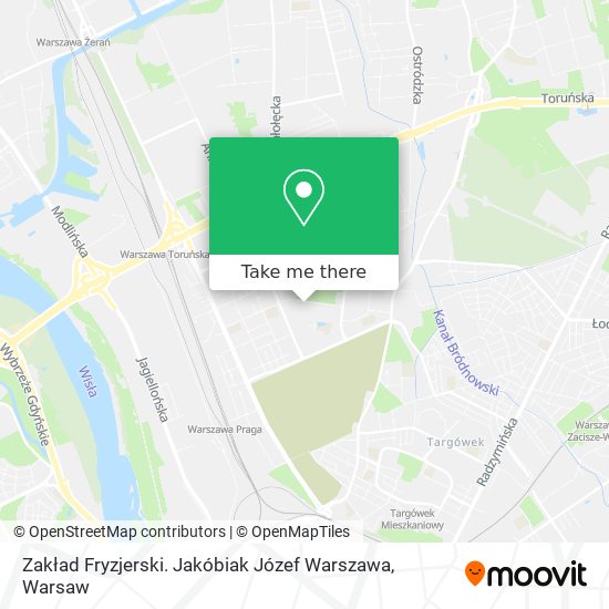 Zakład Fryzjerski. Jakóbiak Józef Warszawa map