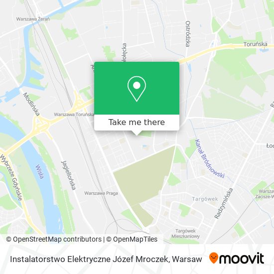 Instalatorstwo Elektryczne Józef Mroczek map