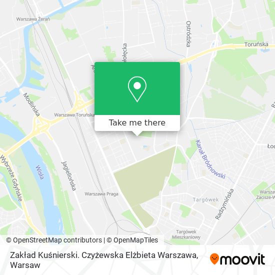 Zakład Kuśnierski. Czyżewska Elżbieta Warszawa map