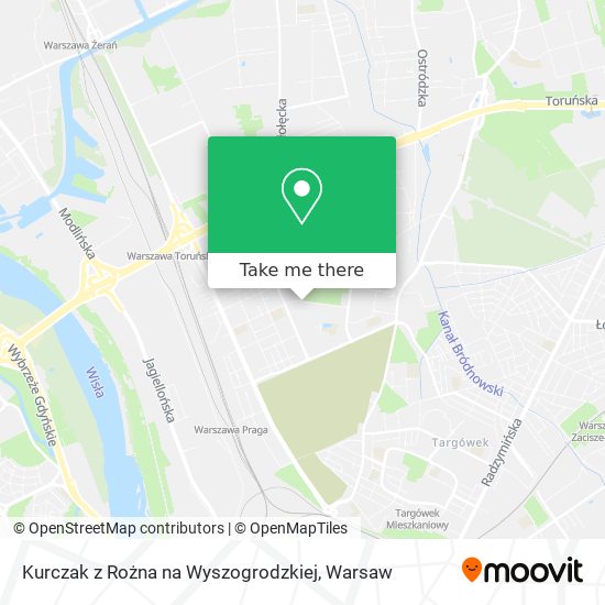 Kurczak z Rożna na Wyszogrodzkiej map