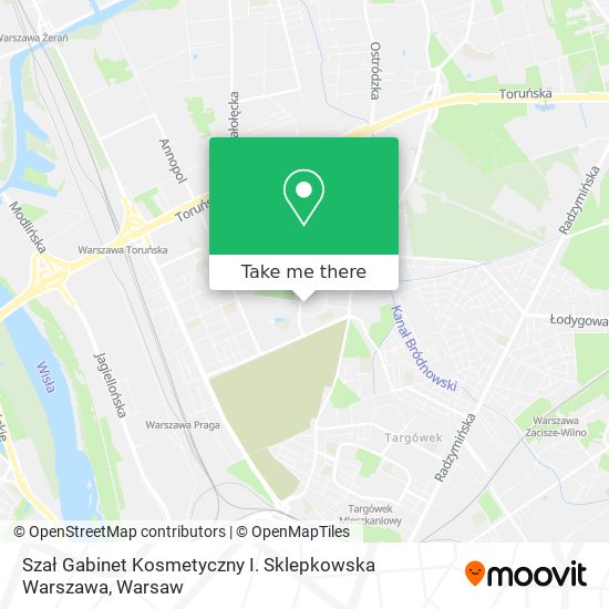 Szał Gabinet Kosmetyczny I. Sklepkowska Warszawa map