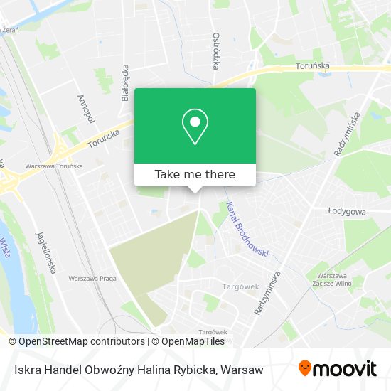 Iskra Handel Obwoźny Halina Rybicka map