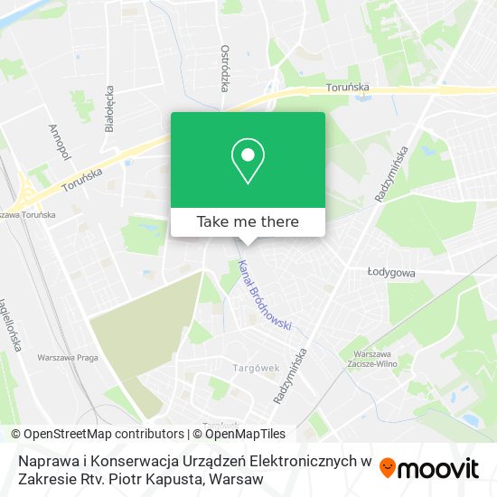 Naprawa i Konserwacja Urządzeń Elektronicznych w Zakresie Rtv. Piotr Kapusta map