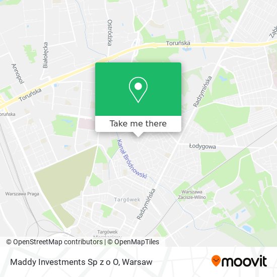 Maddy Investments Sp z o O map