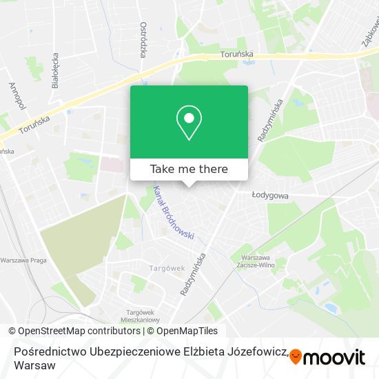 Pośrednictwo Ubezpieczeniowe Elżbieta Józefowicz map