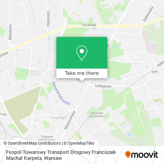 Fsopol Towarowy Transport Drogowy Franciszek Machał Karpeta map