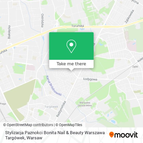 Stylizacja Paznokci Bonita Nail & Beauty Warszawa Targówek map