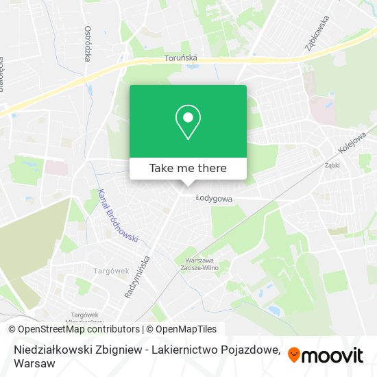 Niedziałkowski Zbigniew - Lakiernictwo Pojazdowe map