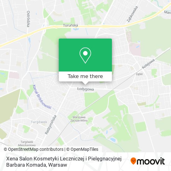 Xena Salon Kosmetyki Leczniczej i Pielęgnacyjnej Barbara Komada map