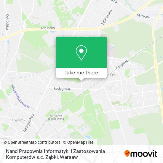 Nand Pracownia Informatyki i Zastosowania Komputerów s.c. Ząbki map