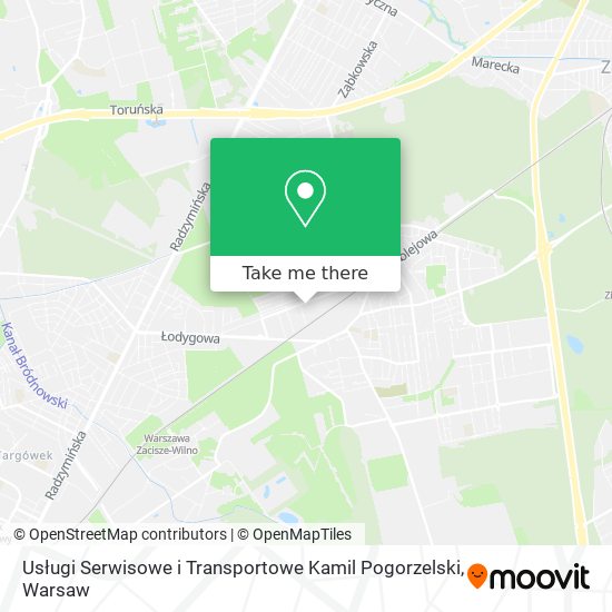 Карта Usługi Serwisowe i Transportowe Kamil Pogorzelski