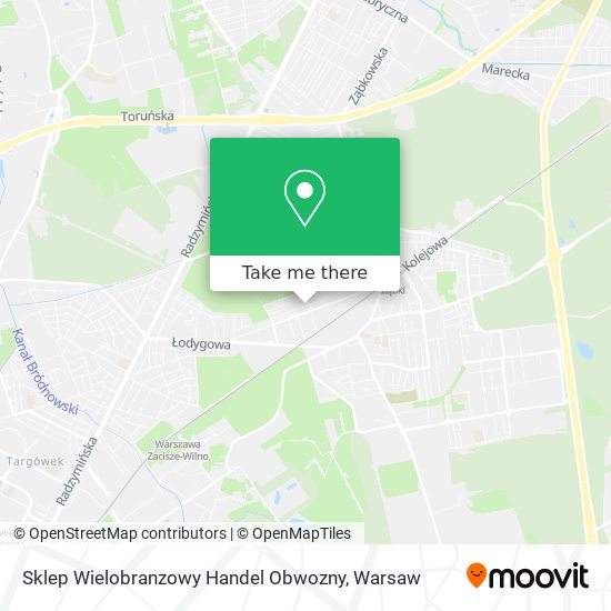 Sklep Wielobranzowy Handel Obwozny map