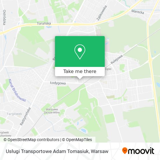 Usługi Transportowe Adam Tomasiuk map