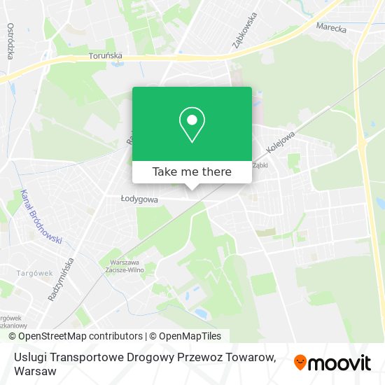 Карта Uslugi Transportowe Drogowy Przewoz Towarow