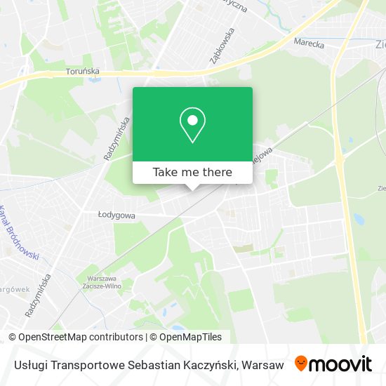 Usługi Transportowe Sebastian Kaczyński map