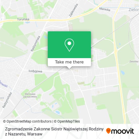 Zgromadzenie Zakonne Sióstr Najświętszej Rodziny z Nazaretu map