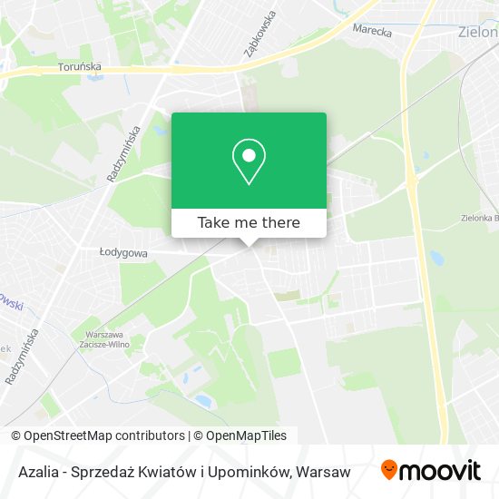 Azalia - Sprzedaż Kwiatów i Upominków map