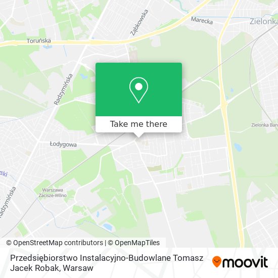 Карта Przedsiębiorstwo Instalacyjno-Budowlane Tomasz Jacek Robak