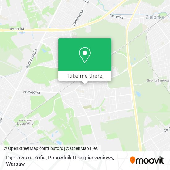 Dąbrowska Zofia, Pośrednik Ubezpieczeniowy map