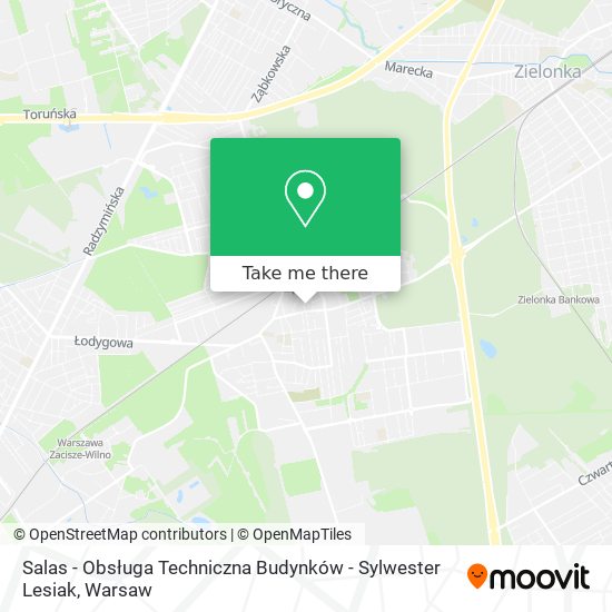 Salas - Obsługa Techniczna Budynków - Sylwester Lesiak map