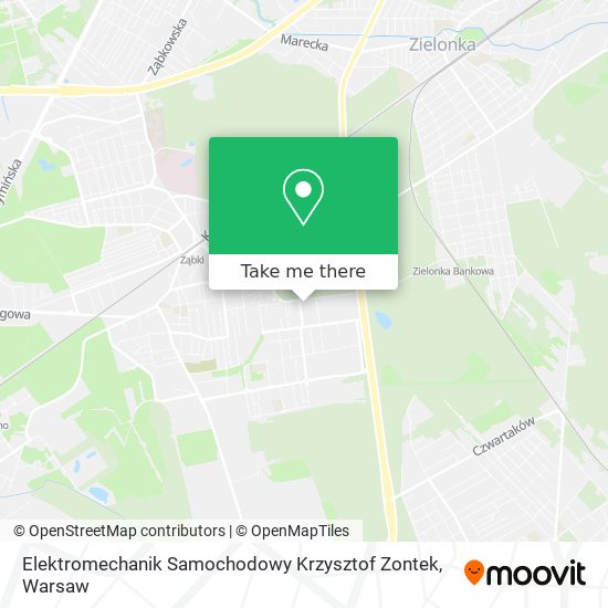 Elektromechanik Samochodowy Krzysztof Zontek map