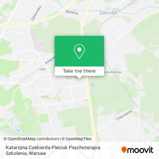 Katarzyna Czekierda-Pieciuk Psychoterapia Szkolenia map