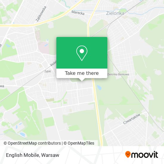 English Mobile map